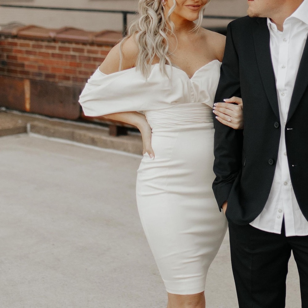 House of CB Dress. Wore once for engagement pictures. Excellent condition.